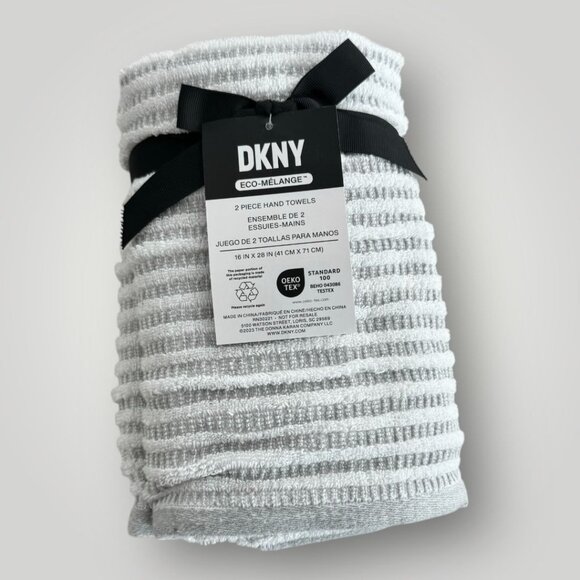DKNY Cotton Hand Towel 2-Piece Set - Picture 1 of 4